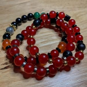 Crystal Red Jade Healing Bracelet